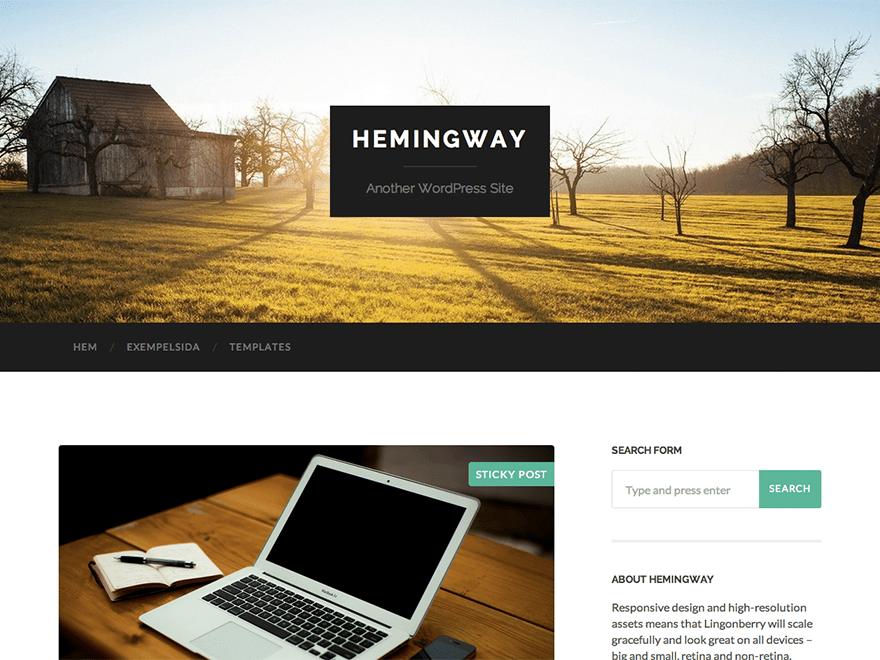 Hemingway WP Theme