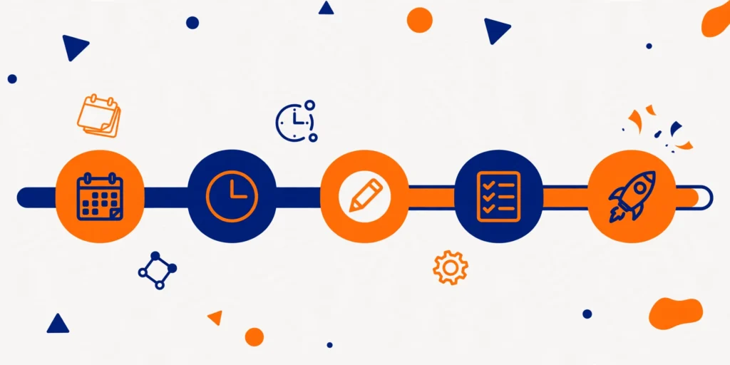 Webflow website development timeline — 7 working days for simple sites, 15 for ecommerce