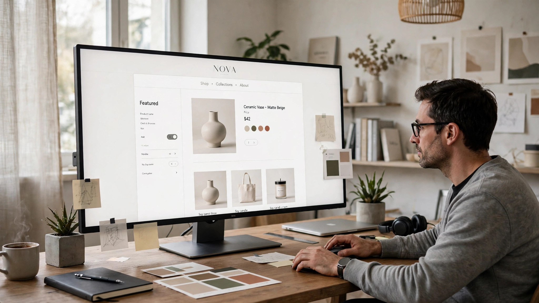 Webflow ecommerce design freedom — custom storefront design for online stores without templates