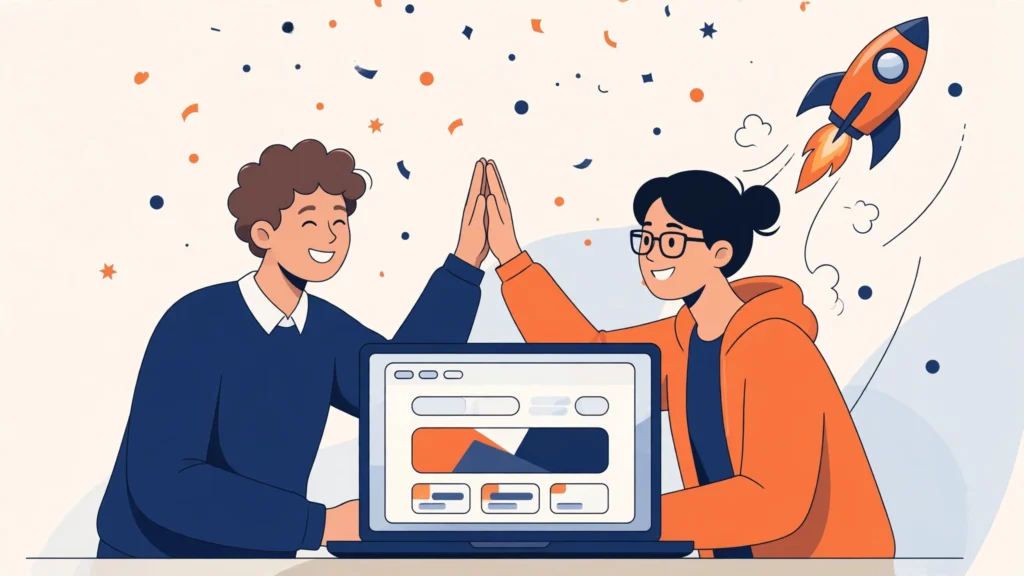 Green flags of a great Webflow agency — clear process, strong communication, successful website launch